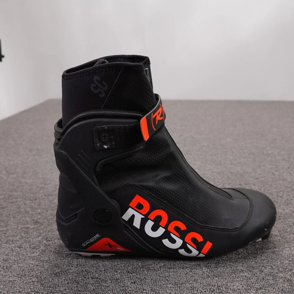 Rossignol SC Nordic Ski Boots Mens 12 EU46 Black Win Therm Lugged Sole Dual Core